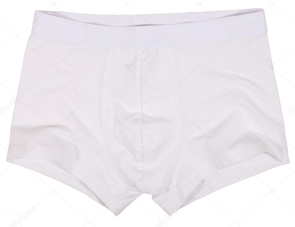 Male underwear isolated on white background.
