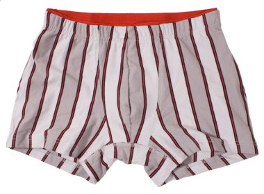 Beyaz arka plan üzerinde izole erkek iç giyim.