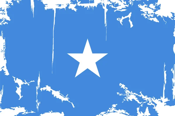 Somalia grunge flag. Vector illustration — Stock Vector