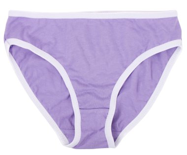 Beyaz bir arka plan üzerinde izole kadın külotu.