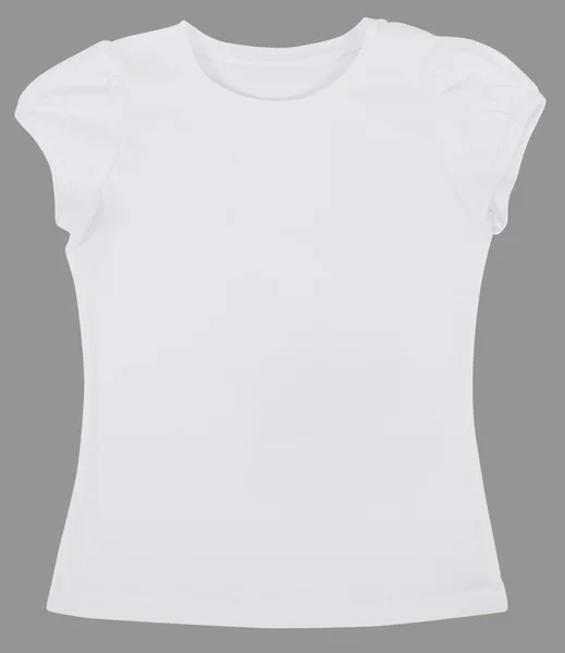 Womens shirt geïsoleerd op een grijze achtergrond — Stockfoto