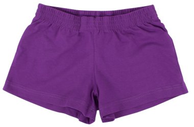 Spor şort. Beyaz bir arka plan üzerinde izole