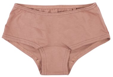 Beyaz bir arka plan üzerinde izole kadın külotu.