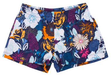 Beyaz bir arka plan üzerinde izole trunks Yüzme.