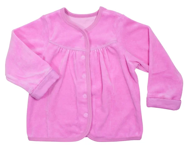 Chaqueta suelta rosa bebé aislada en un blanco — Foto de Stock