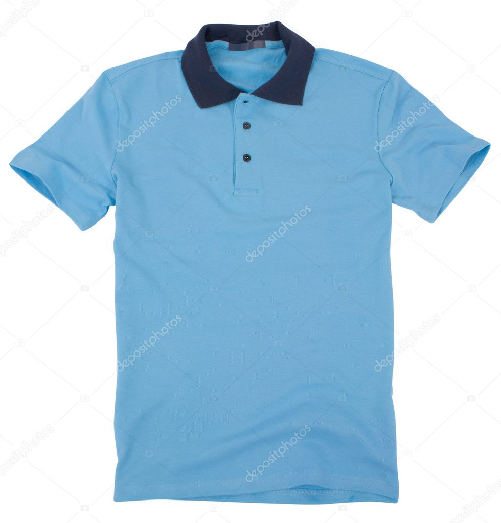 Polo shirt isolated on white background.