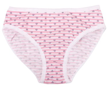 Beyaz arka plan üzerinde izole kadın külotu.