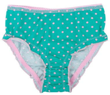 Beyaz arka plan üzerinde izole kadın külotu.