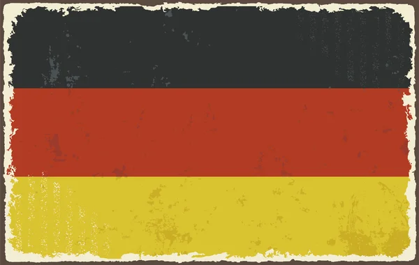 Bandeira do grunge da Alemanha. Ilustração vetorial — Vetor de Stock