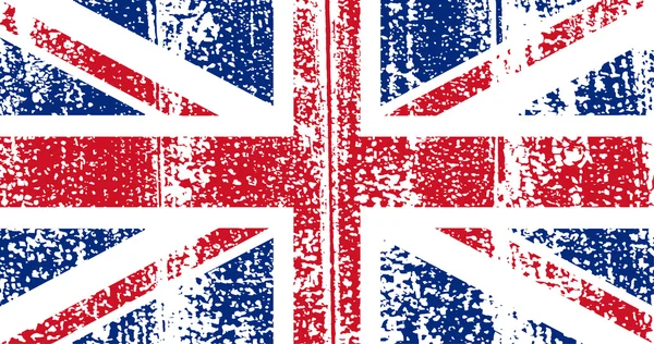 Bandera grunge británica. Ilustración vectorial — Archivo Imágenes Vectoriales