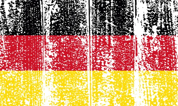 Germany grunge flag. Vector illustration. — Stock Vector