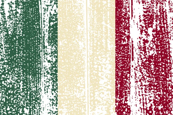 Итальянский гранж-флаг. Векторная иллюстрация — стоковый вектор