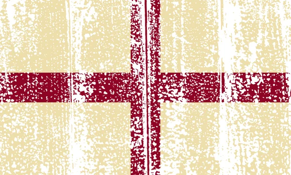 Bandiera inglese grunge. Illustrazione vettoriale . — Vettoriale Stock
