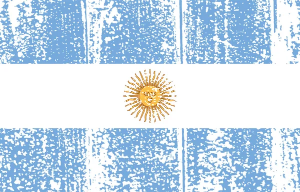 Bandera grunge argentina. Ilustración vectorial . — Archivo Imágenes Vectoriales