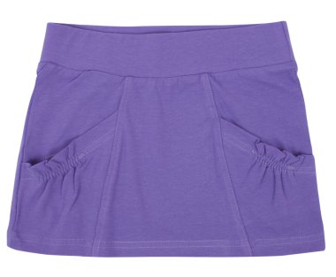 çocuk veya kadın mavi etek. beyaz izole