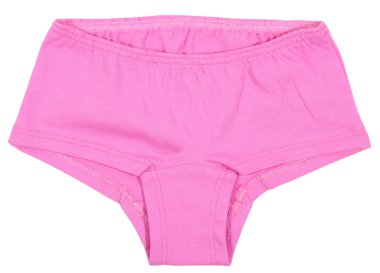 Beyaz arka plan üzerinde izole kadın külotu.