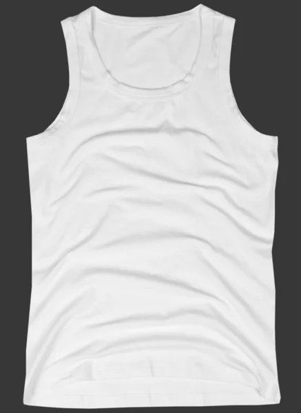 Camisa unissex sem mangas isolada em cinza — Fotografia de Stock