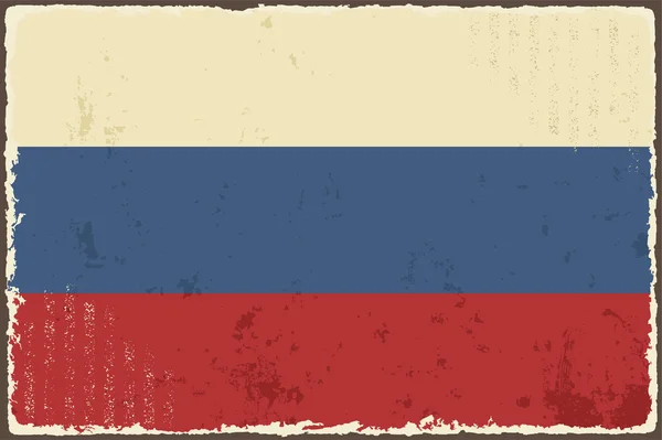 Drapeau grunge russe. Illustration vectorielle — Image vectorielle