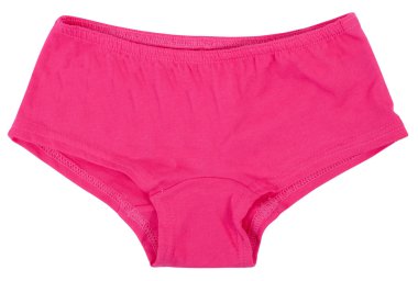 Beyaz arka plan üzerinde izole kadın külotu.