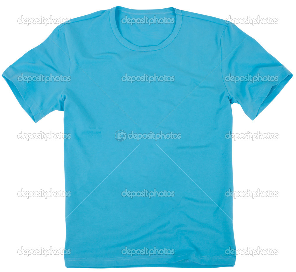 Men's t-shirt isolated on white background.