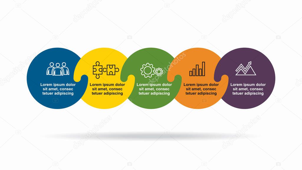 Infographic design template with place for your data. Vector illustration.