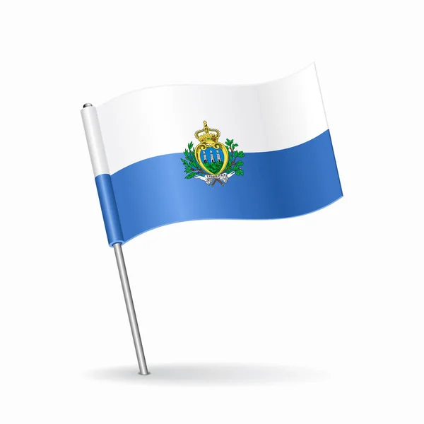 San Marino vlag wijzer lay-out. Vectorillustratie. — Stockvector