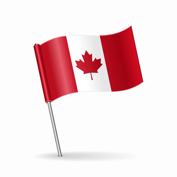 Canadese vlag wijzer lay-out. Vectorillustratie. — Stockvector