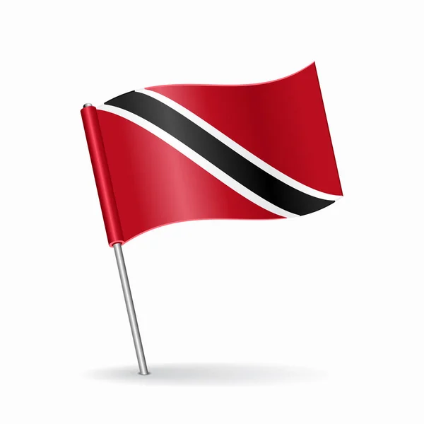 Trinidad en Tobago vlag wijzer lay-out. Vectorillustratie. — Stockvector