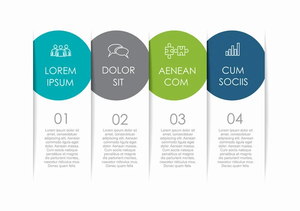 Modelo de design de infográfico com lugar para seus dados. Ilustração vetorial. —  Vetores de Stock