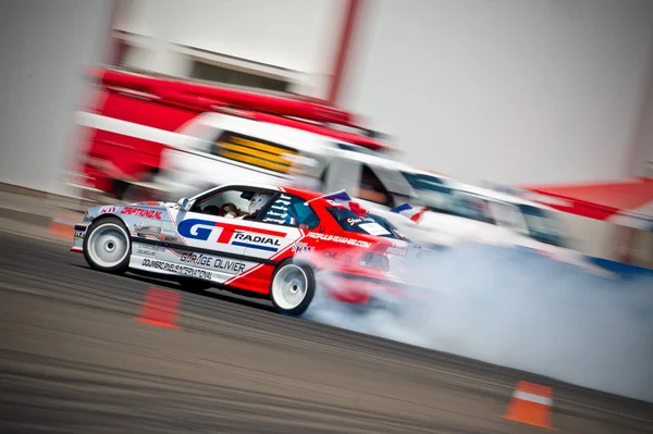 Carro à deriva em ação — Fotografia de Stock