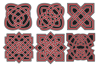 vektör celtic tasarım öğeleri kümesi