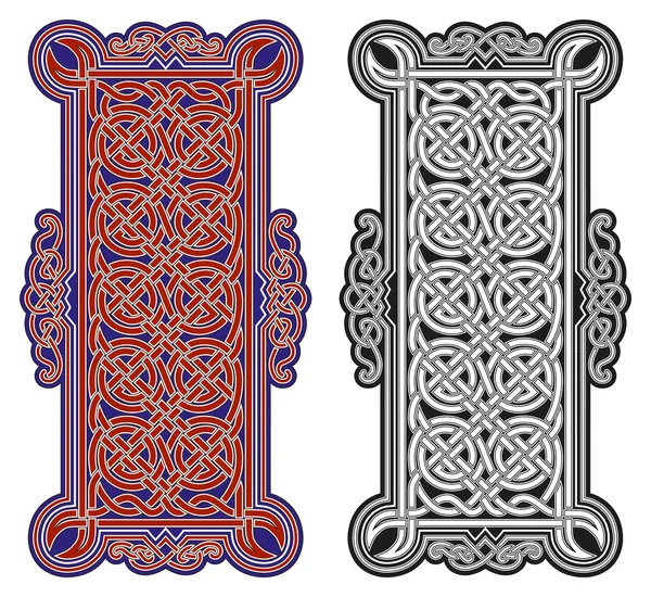 Reihe von vektorkeltischen Designelementen — Stockvektor