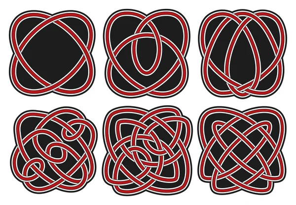 Set of vector celtic design elements — Stock Vector