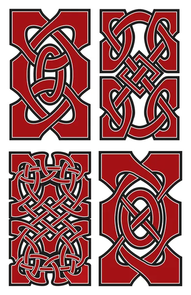 Set of vector celtic design elements — Stock Vector