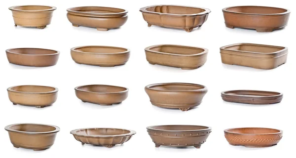 Set of ceramic flowerpots — Stock Photo, Image