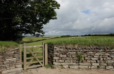 drystone duvar, cornwall, İngiltere