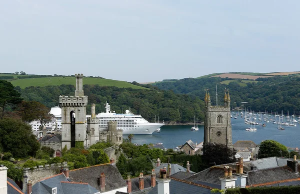 Fowey estuary, Cornwall, UK — Stock Photo, Image