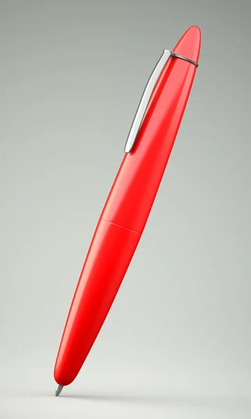 Penna a sfera rossa — Foto Stock