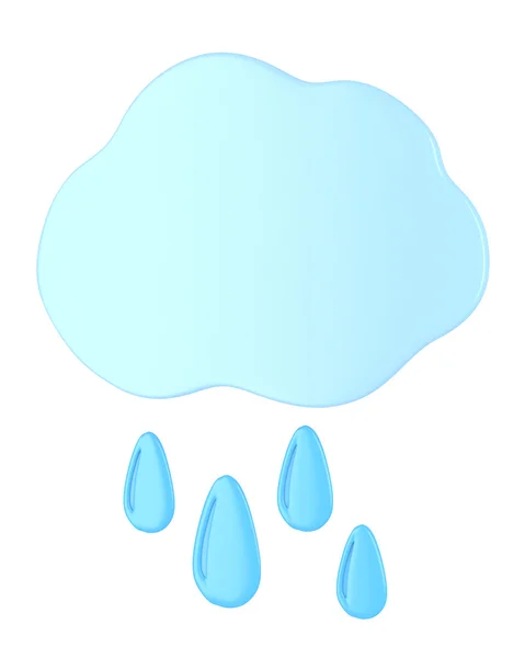 Nuvem com gotas de chuva — Fotografia de Stock