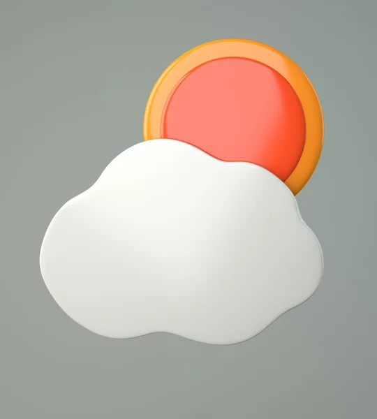 Oblak se sluncem — Stock fotografie