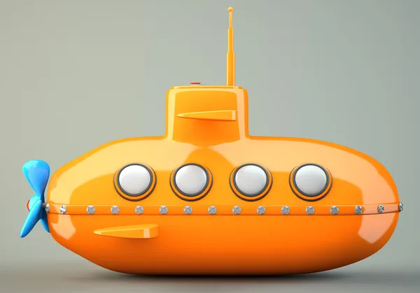 karikatür tarzı denizaltı