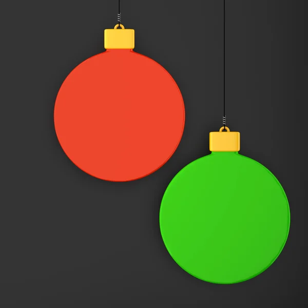 Hanging Christmas decorations — Stock Photo, Image