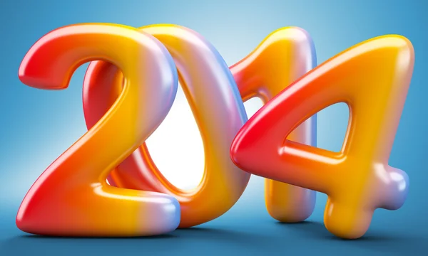 2014 New Year digits — Stock Photo, Image