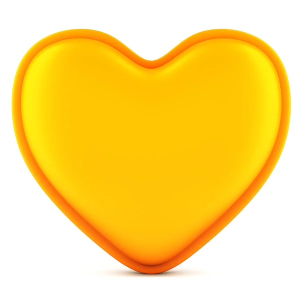 Corazón abstracto naranja — Foto de Stock