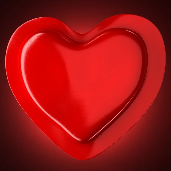 Cuore rosso astratto — Foto Stock