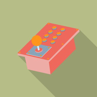 Retro oyun kontrol simgesi. Vektör illüstrasyonu