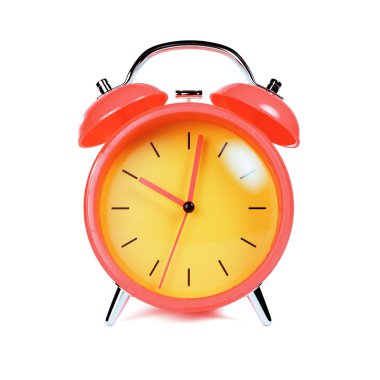 Alarm Clock isolated on white backround. 3d render