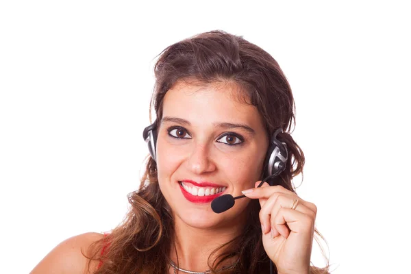 Cheerful Receptionist — Stock Photo, Image