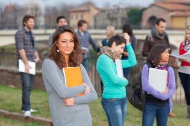 çok kültürlü üniversite öğrencileri Park