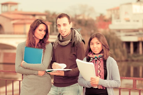 Studenti universitari multiculturali — Foto Stock